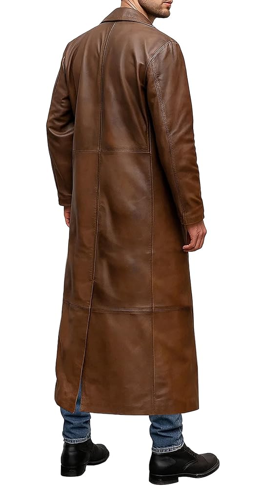 高級 レザートレンチコート レザー トレンチコート コート ヴィンテージ Amazon | メンズ ヴィンテージ ドイツクラシック WW2 オフィサー