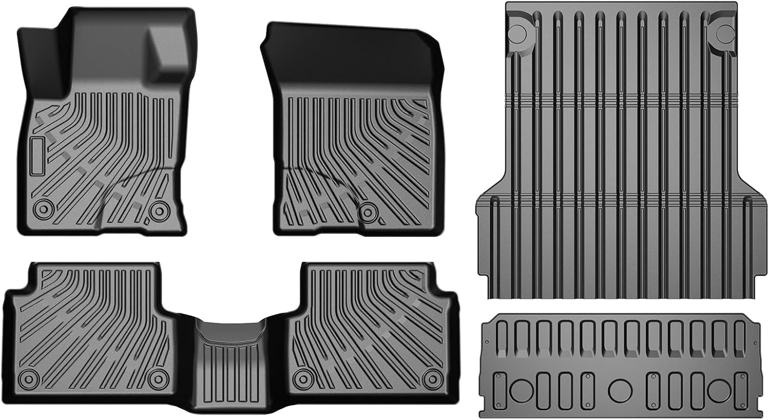 Maverick Floor Mats - Car Mats for Ford Maverick 2022-2025 2026 (Only Fit Gasoline Models), All Weather Floor Mats and Tailgate Mat with Truck Bed Mat for Maverick Accessories, Heavy Duty Rubber Mats