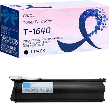 BIVOL T-1640 Toner Cartridge Compatible for Toshiba E-Studio 163 165 166 167 203 205 206 207 237 Printers, with Chip, High Yield 24000 Pages, Vivid Colors Black