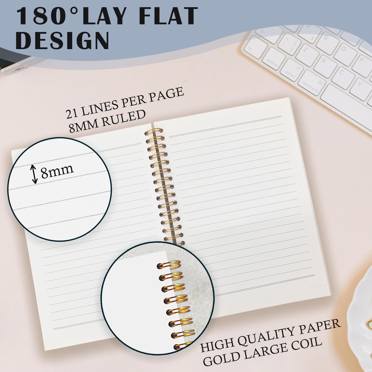 Friendship Spiral Notebooks, Friendship Gifts for Women Friends Journal, Best Friend Bestie Gifts Journals for Writing, Friends Gift Notebook for Note Taking, 5.5x8.3 Inch - Image 2