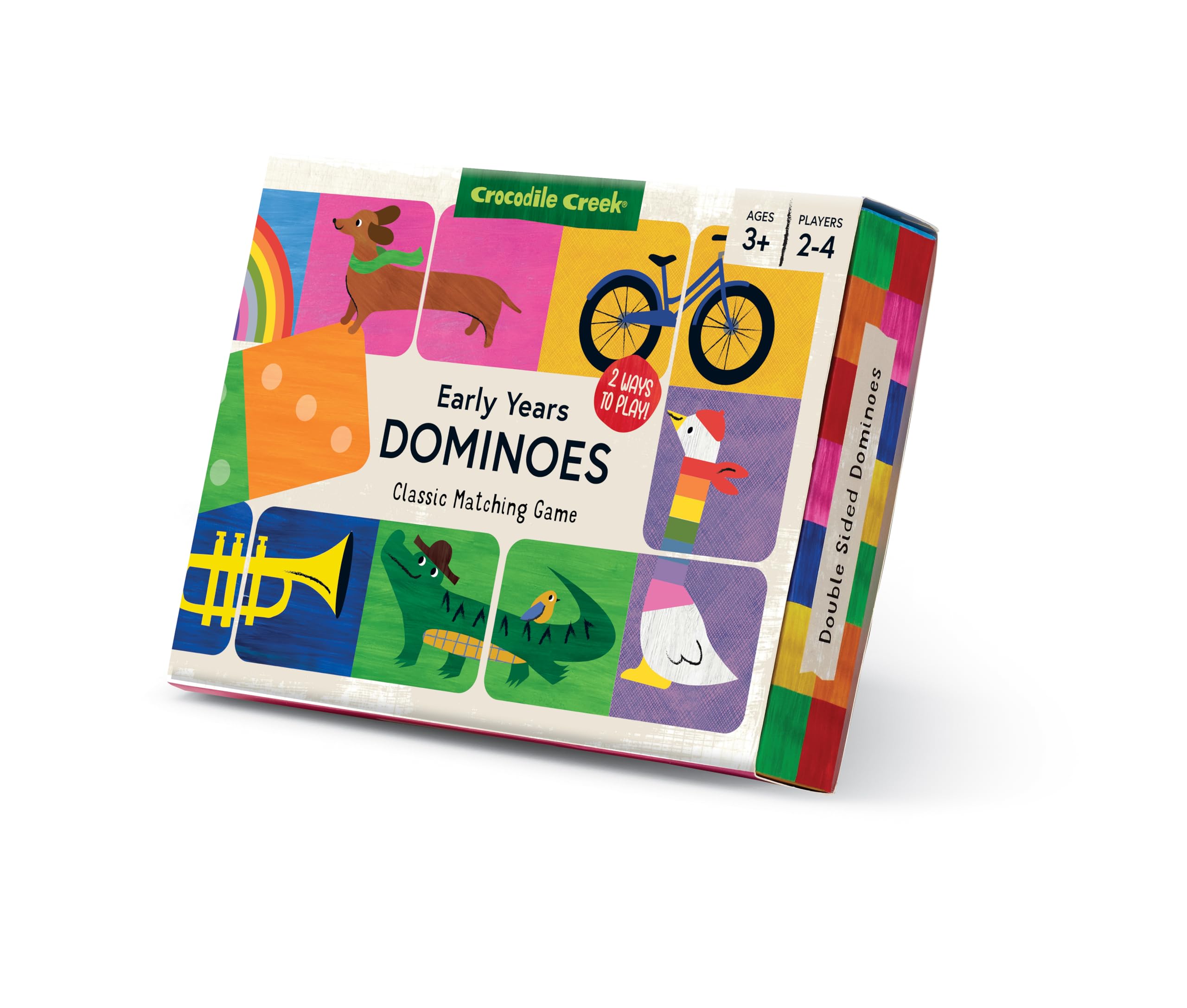Crocodile Creek Dominos Game for Kids, Image and Number Matching Challenge for 2-4 Players