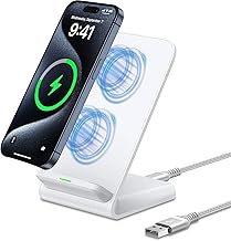 Chargeur Induction iPhone, 15W Chargeur sans Fil Charge Rapide pour Samsung Galaxy S21 S22 S23 S24 FE S25 Ultra, Google Pixel 9 Pro 8 7 a 6, Chargeur a Induction pour iPhone 16/15/14/13/12/11 Pro Max