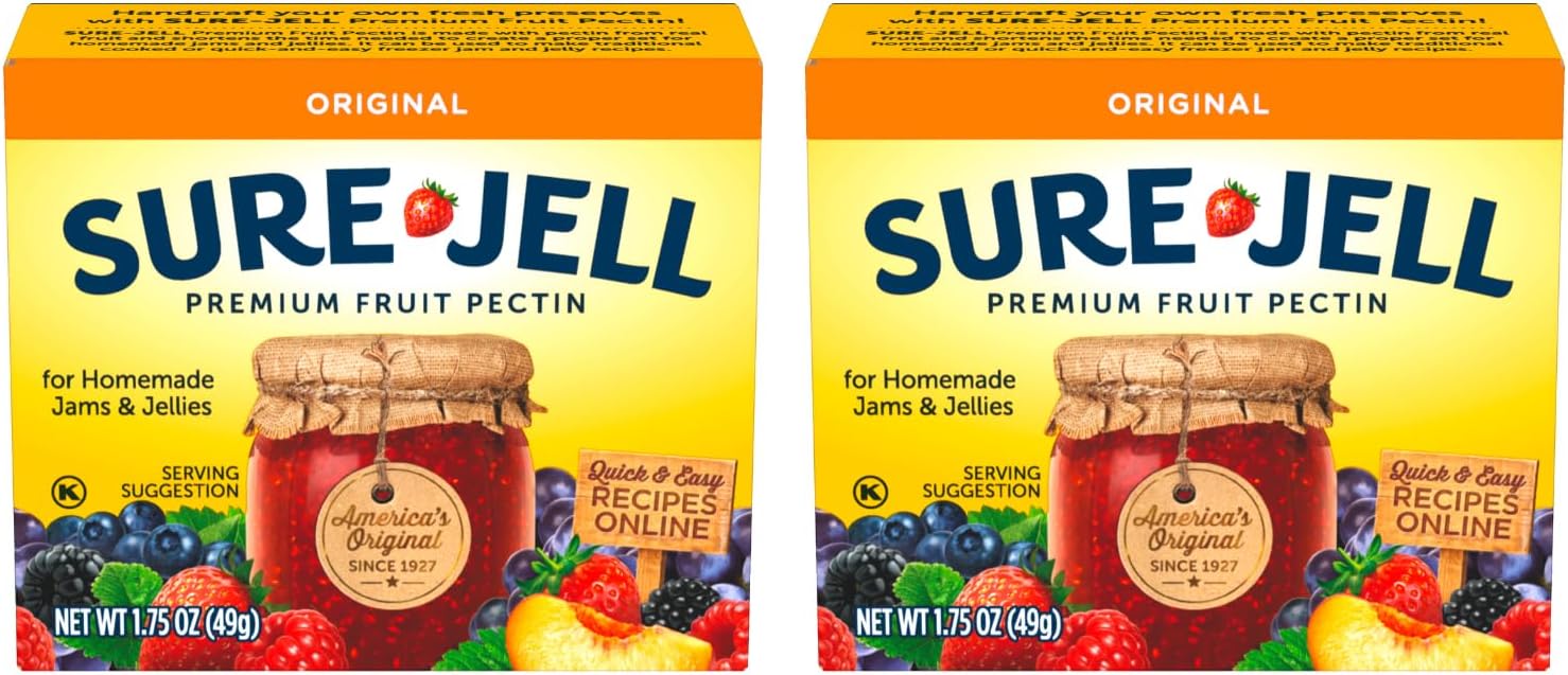 Sure Jell Premium Fruit Pectin For Homemade Jams And Jellies, 100% Natural, 1.75 Ounce (Pack of 2)