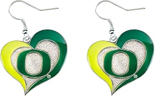 NCAA Floating Logo Hoop Earrings