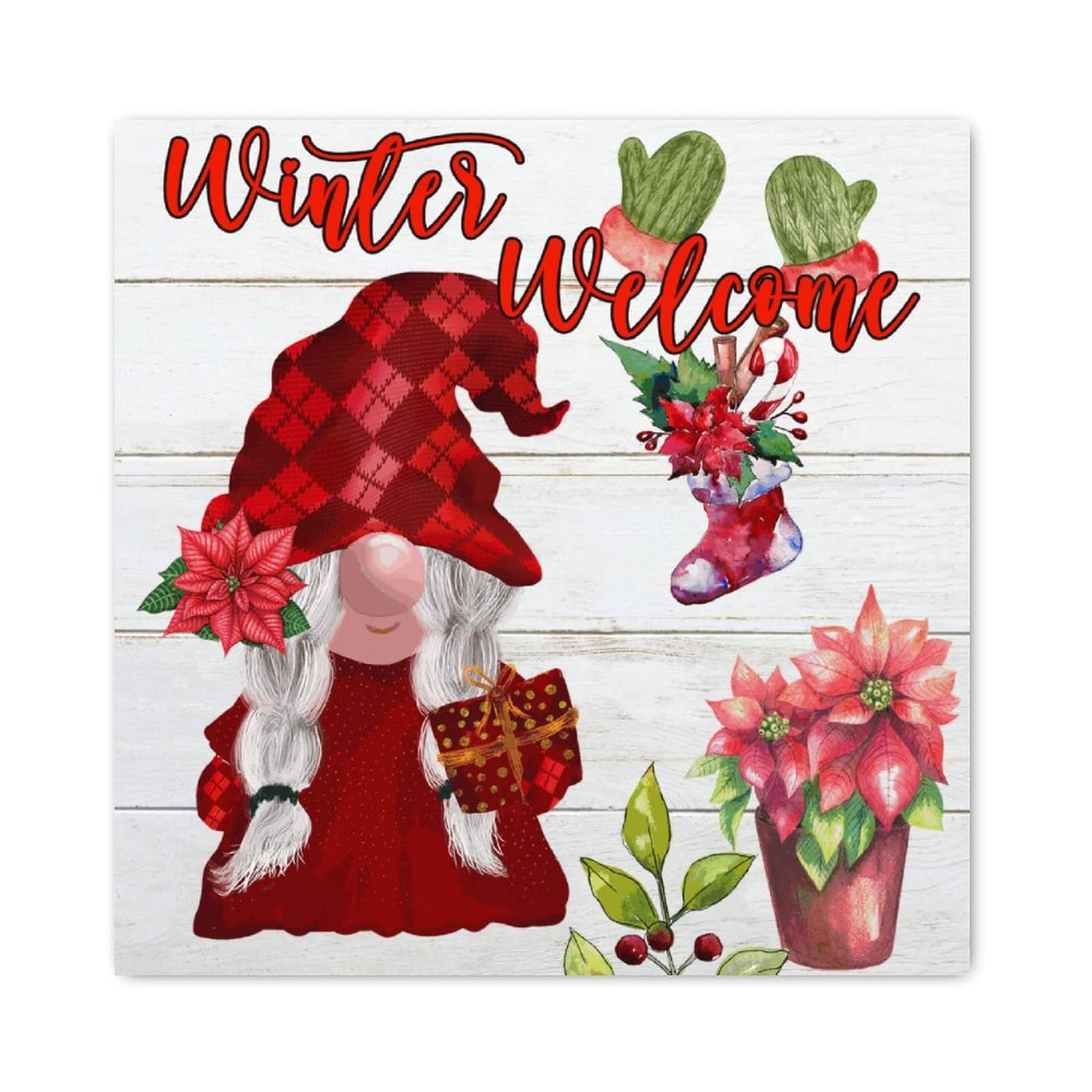 Décoration murale de cuisine et maison pour les vacances d'hiver