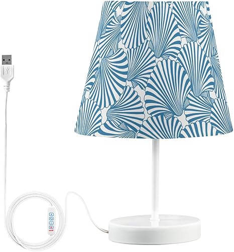 Miniatura 19 de Lámpara de mesa LED regulable con USB de 3 colores, estaca de madera de mar retro, gaviotas voladoras de 10.8 pulgadas de alto, luz de mesita de