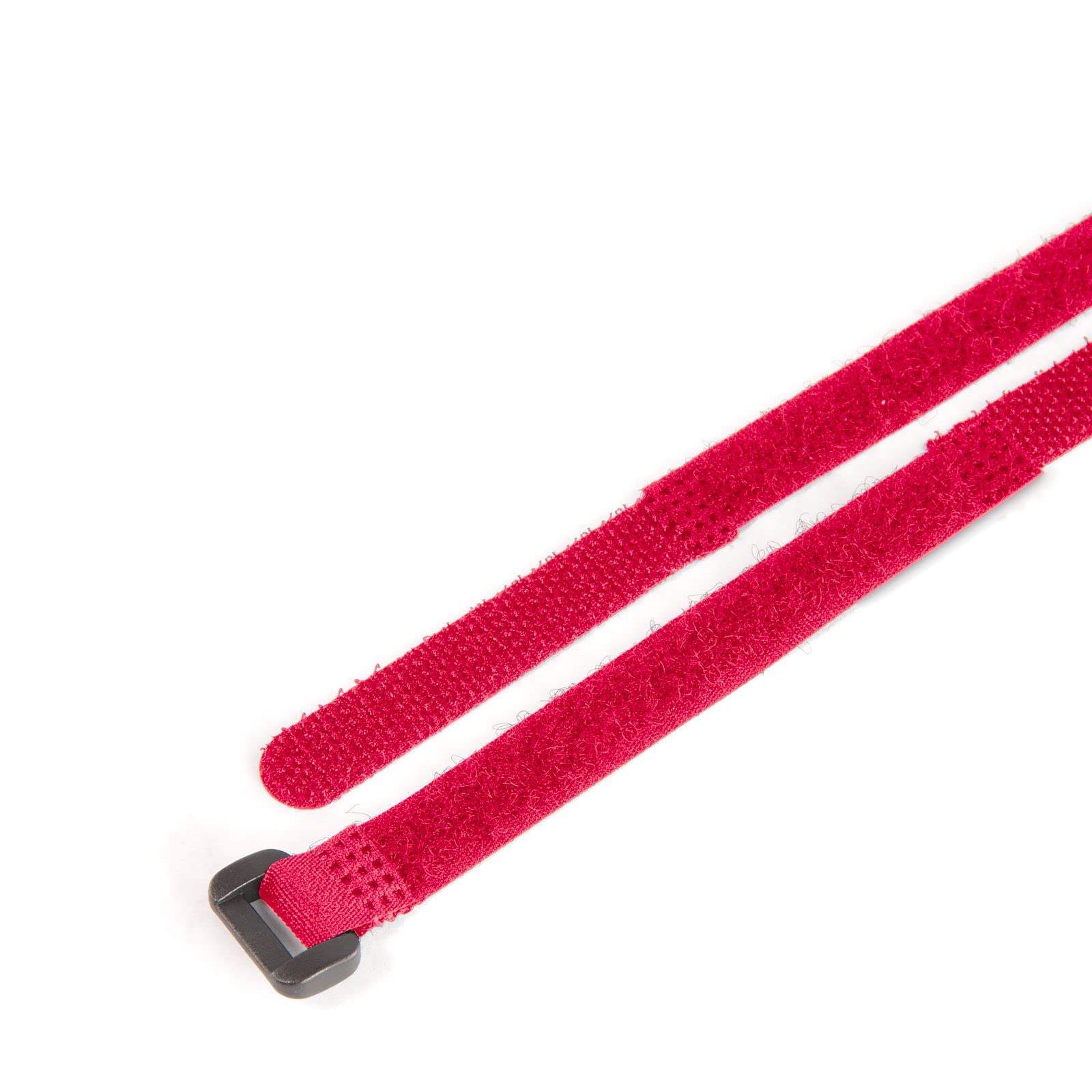 Schlauchland 100x Kabelbinder Klett rot 2x15 cm *** Klettverschluss *** Große Auswahl 1/2/3/5cm ** 10-300cm ** 5 Farben ** 1/10/100er Packs