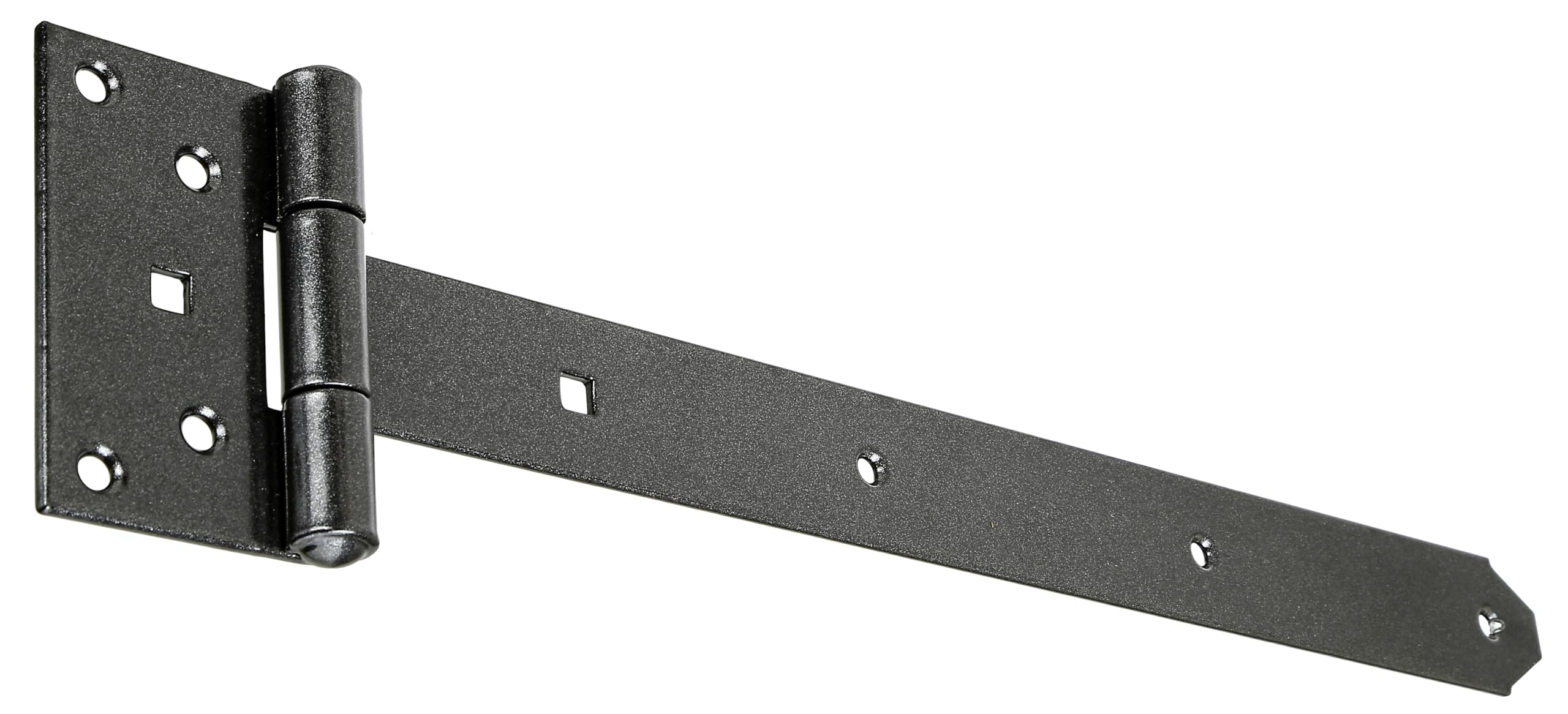 Alberts 822682 DURAVIS® Penture anglaise | avec goupille rivetée | en noir diamant, à couche duplex | penture 391 x 40 mm | charnière 59 x 103 mm | kit de 6