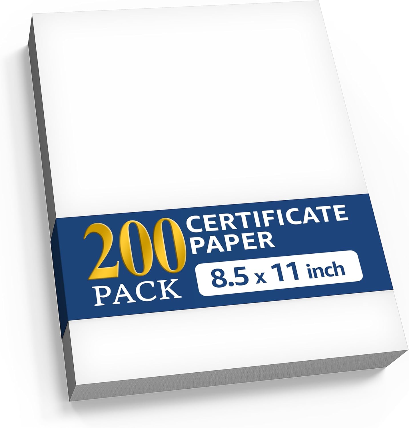 200 Certificate Paper 8.5 x 11 for Printing - Blank Certificate Papers for Award Certificates & Diploma Paper - Premium White Award Papers Cardstock for Awards & Certificates Graduation
