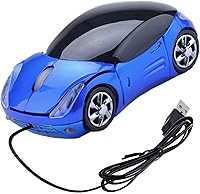 Vista 1 de Car Kids Mouse Small Cool Sports Wired Mouse for Kids Wired Kids Computer Mouse with USB Receiver and 1000DPI 2 Headlights for School Laptop