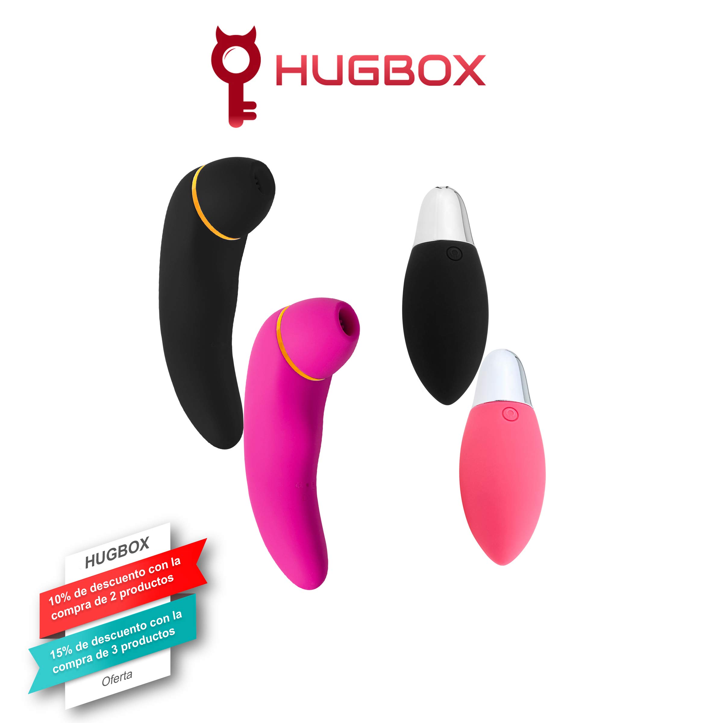 HUGBOX DIAMANTE Huevo Vibrador a Control Remoto Inalámbrico, Juguete Sexual con Mando, Juguete Erótico, Sex Toy Mujer, Satisfayer, 11 Programas. Silencioso, Suave, Potente, 100% Waterproof (Rosa)
