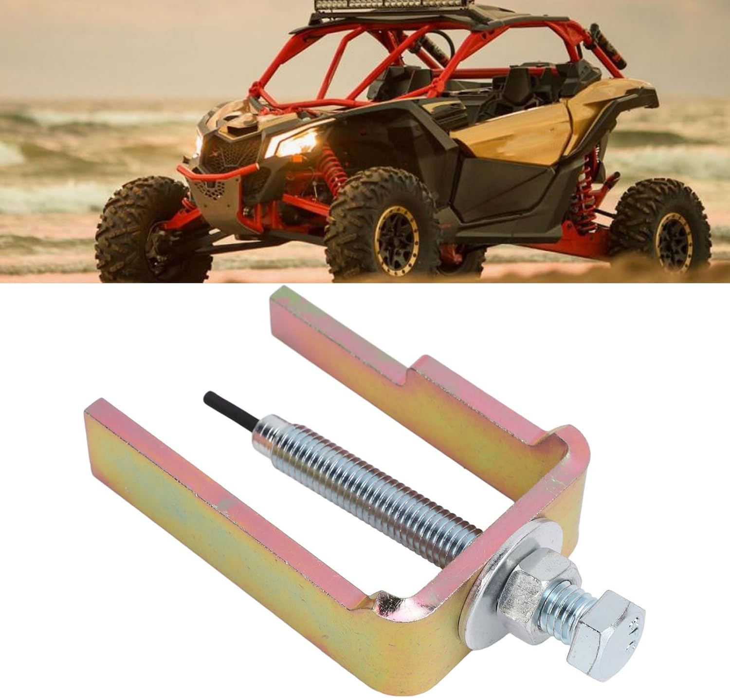 Clutch Roller Pin Removal Tool Metal Construction Efficient Dcp26 Clutch Roller Pin Extractor Removal Tool Roll Pin Removal Tool Compatible With Maverick X3 2017 To 2020