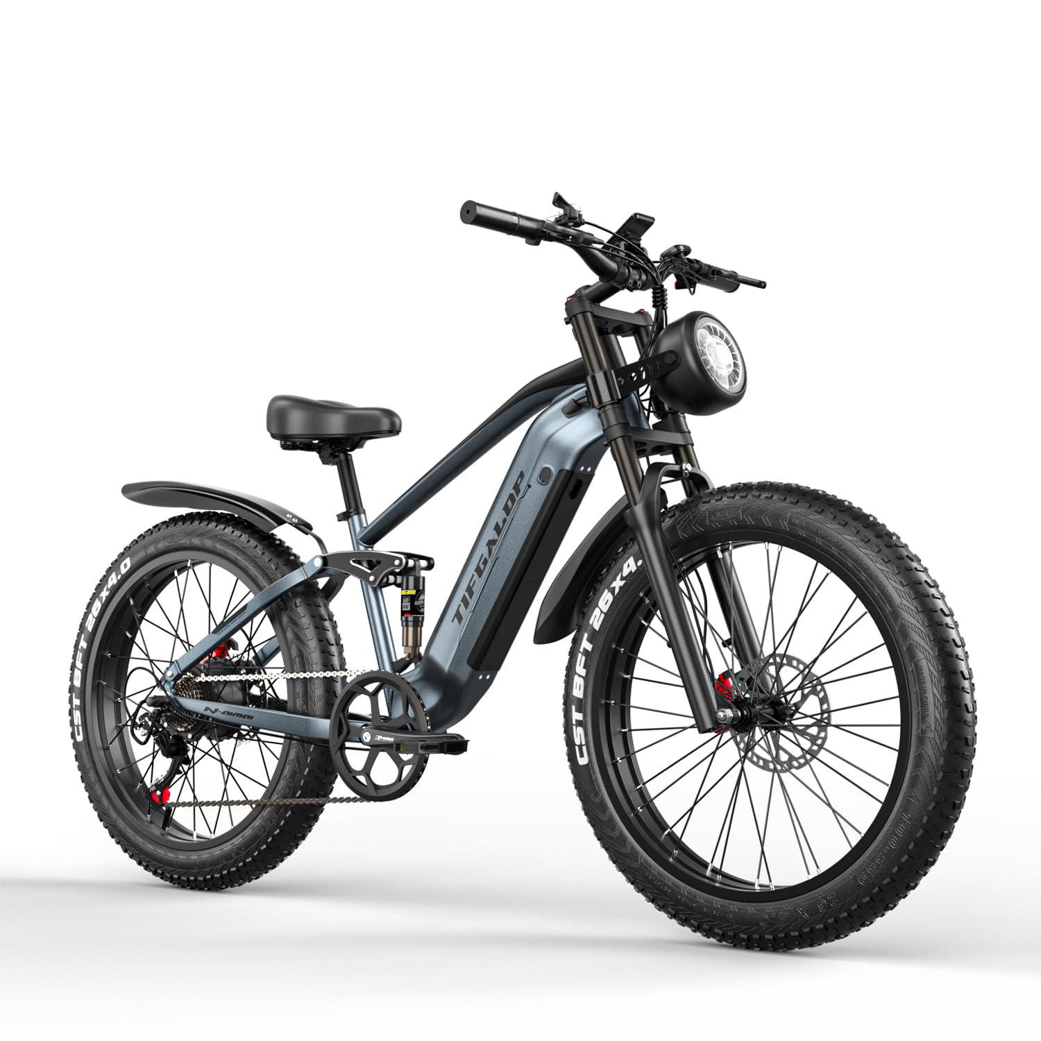 Lohang Vélo électrique Adulte, Moteur Haute fréquence sans balais, Batterie Amovible 48 V 22 Ah, portée maximale 45-90 km, pneus Tout Terrain 26 Pouces, vélo de Montagne Unisexe