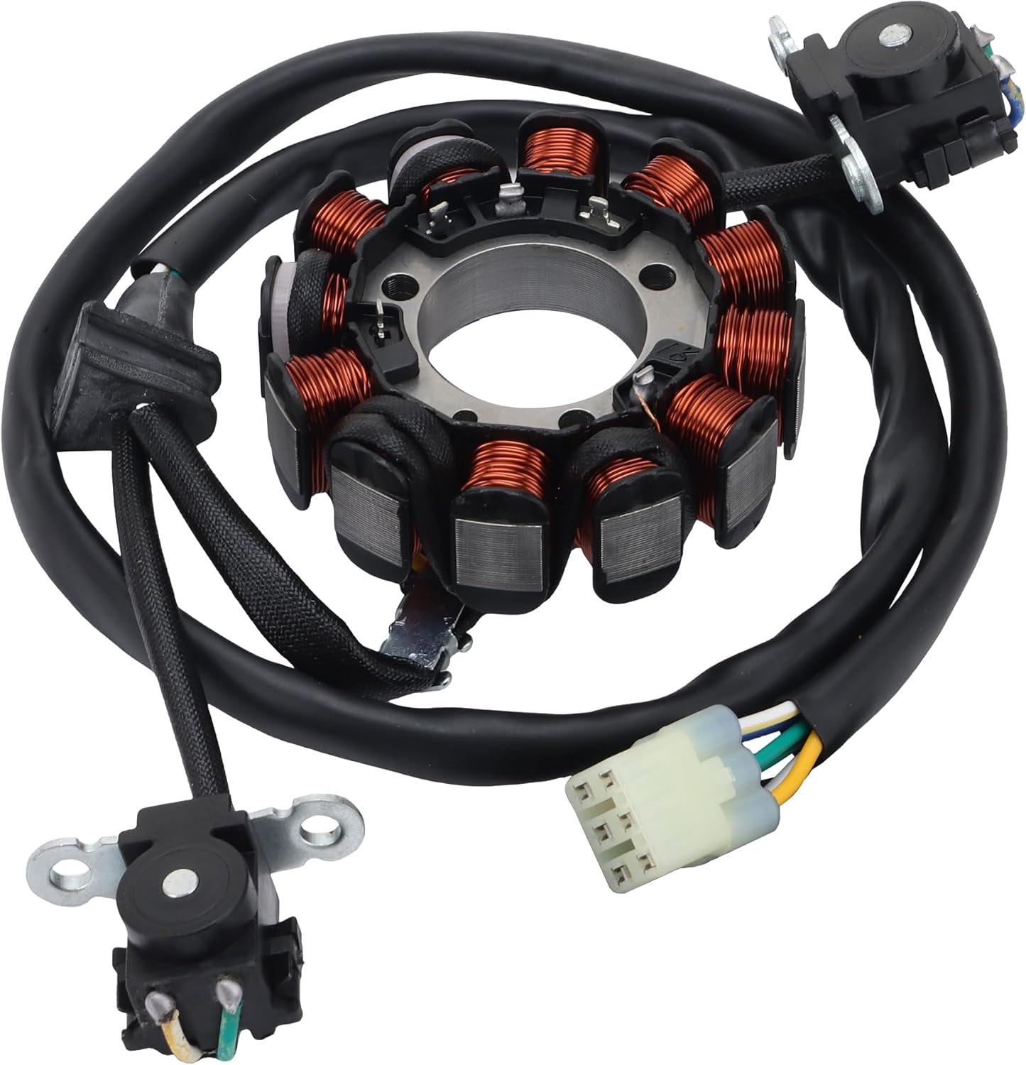 WOOSTAR 12 Coil 6 Wire Magneto Stator Replacement for 2009 CRF450R OEM 31120-MEN-A31