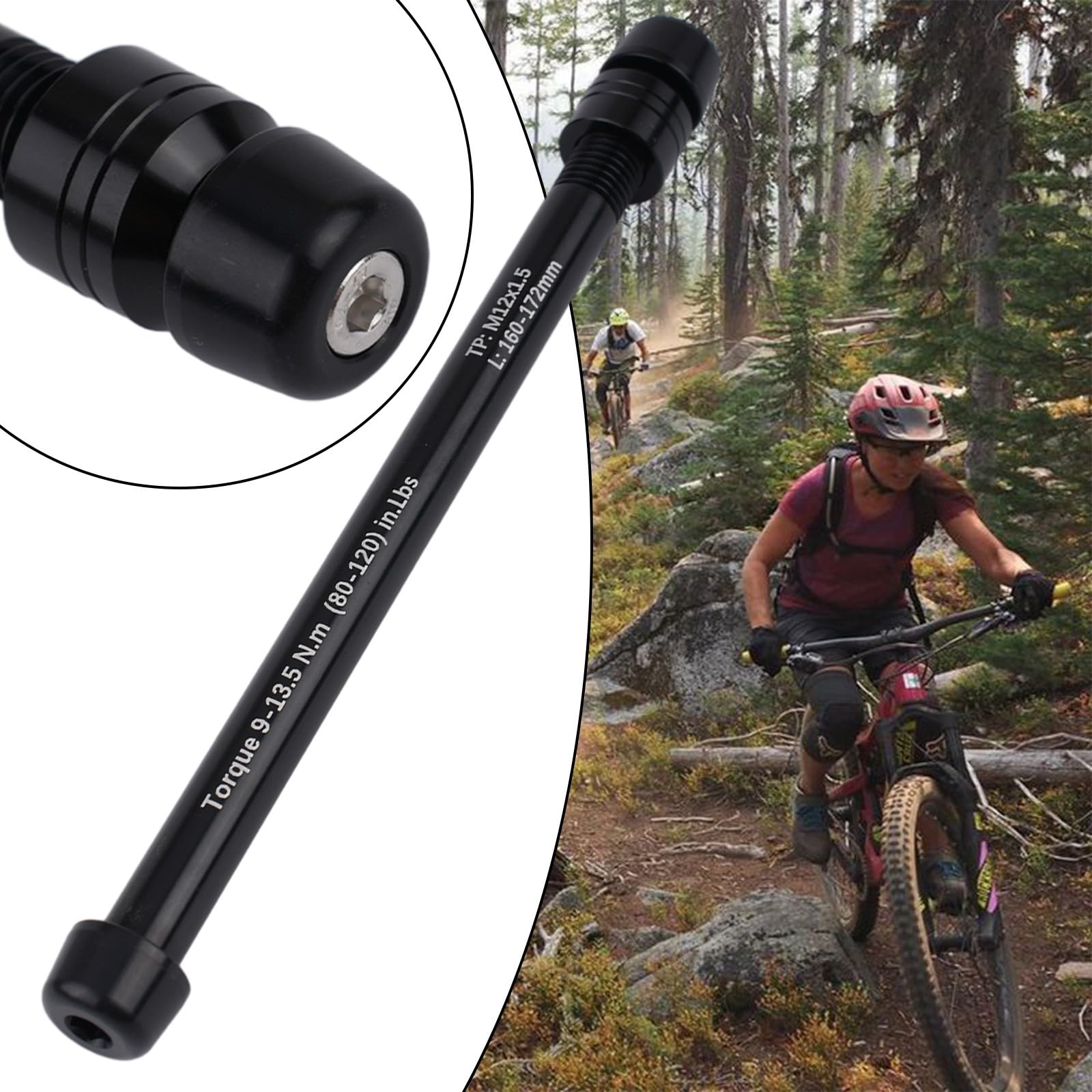 M12 1,5 Mm Fahrrad Durch Achsen Leichtes Langlebiges Wellenkit Elektrofahrrad