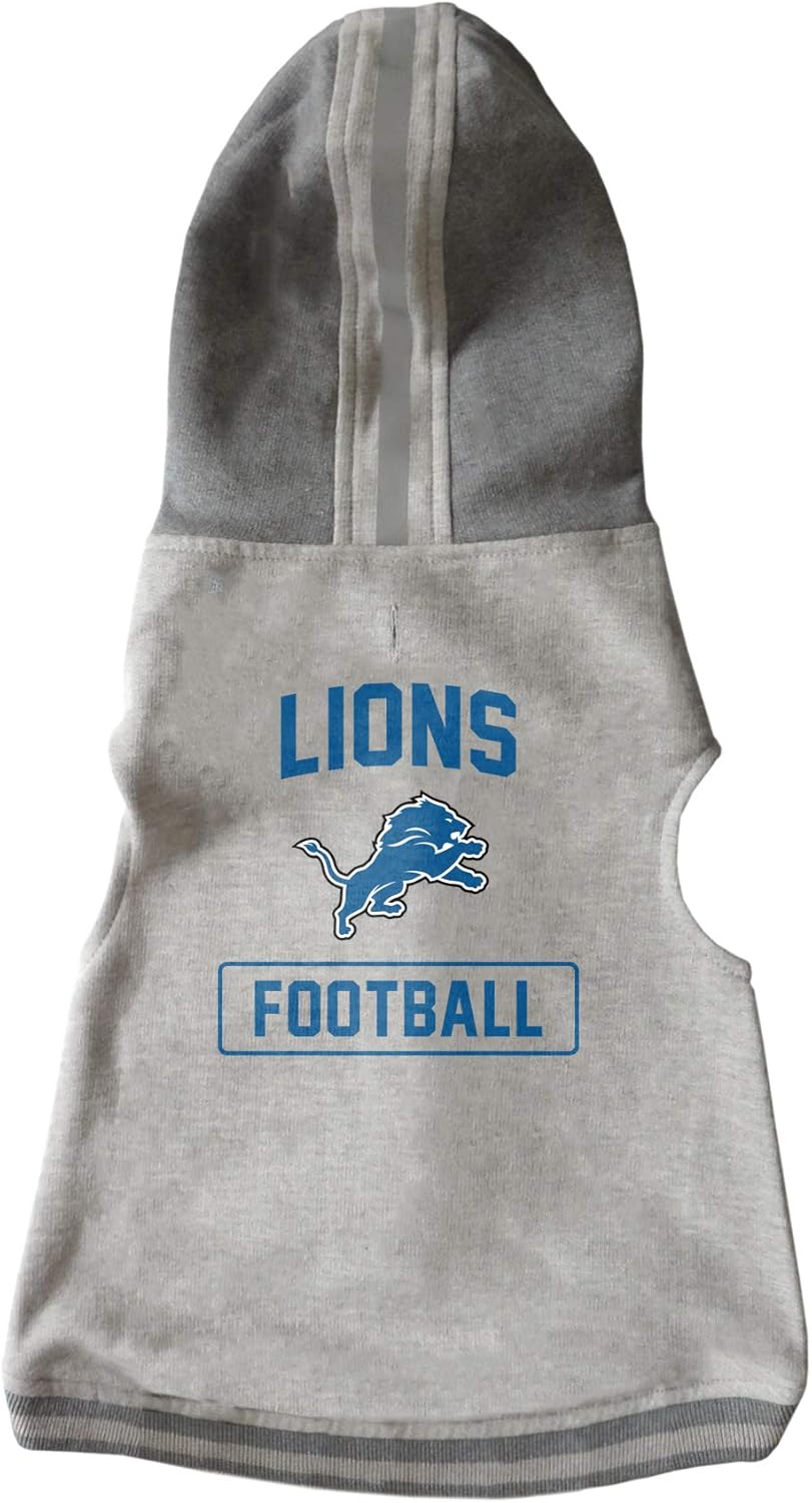 Littlearth NFL Unisex-Adult NFL Pet Hooded Crewneck with Team Logo and Name