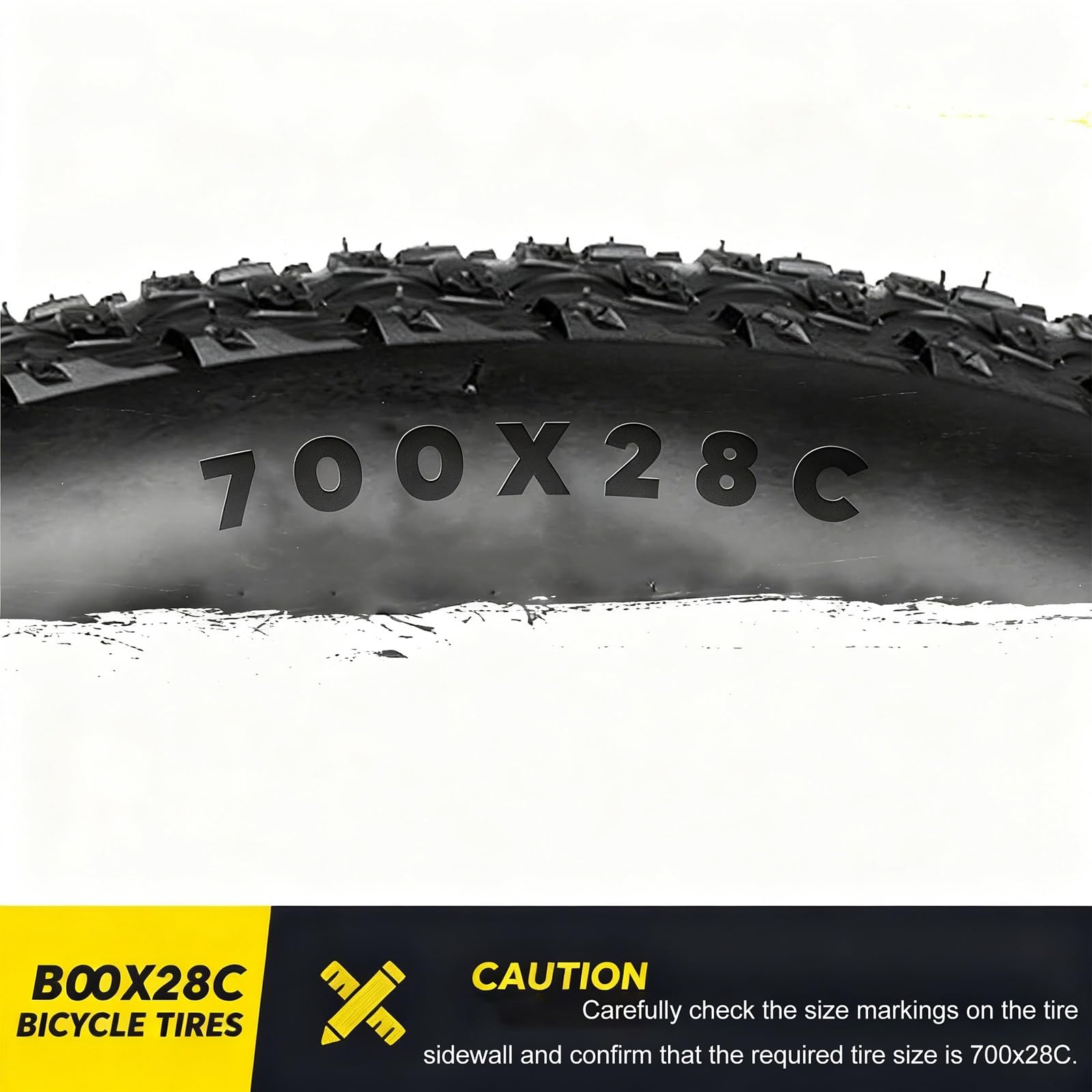 2PCS 700x28c 28-622 Opon Odpornych na Przebicia, Ciśnienie do 100 PSI, Wzmocniona Ściana Boczna, Niska Oporność Toczna, Trwała Gumy dla Rowerów Szosowych i Codziennego Użytku