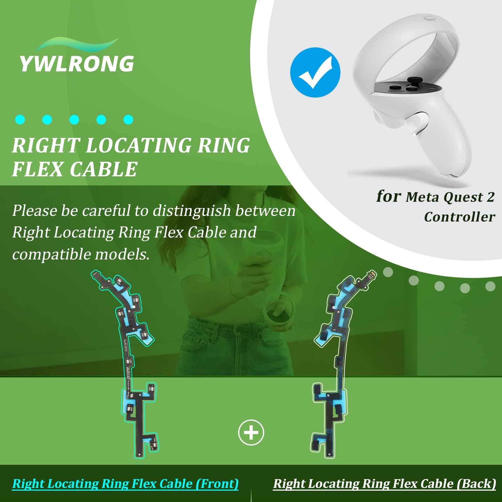 Amazon.com: Right Locating Ring Flex Cable for Meta Oculus Quest 2