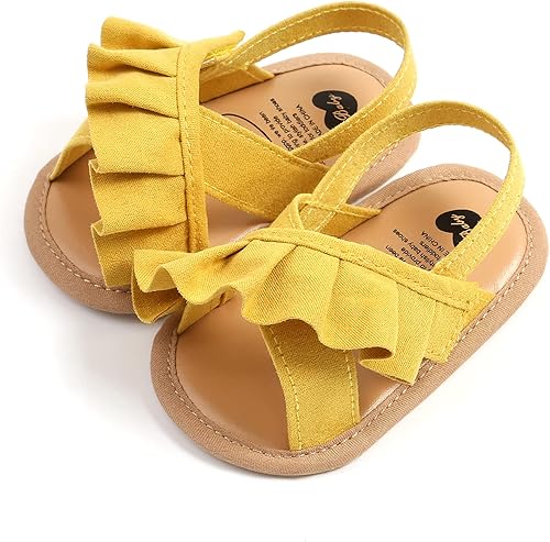 Miniatura 3 de RVROVIC Sandalias de primera calidad para bebés, niños y niñas, suela de goma antideslizante suave, zapatos de verano al aire libre para niños