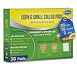 Corn Remover Pads for Feet Toes: 30-Pack Salicylic Acid Extra Strength Treatment - Fast Effective Medicated Bandages for Kids Adults Seniors Teens Athletes Runners Hikers Workers Men Women