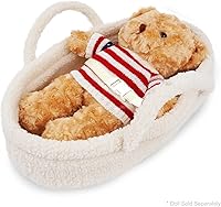 Vista 7 de June Garden Cozy Dream Doll Bassinet - Portador Portátil para Muñecas de Bebé - Se Adapta a Muñecas American Girl o Osos de Peluche de hasta 18