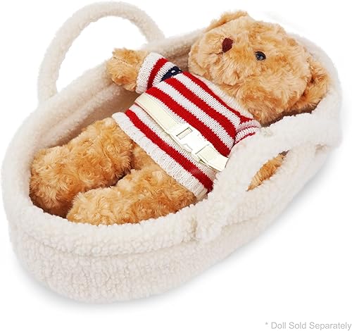 Miniatura 7 de June Garden Cozy Dream Doll Bassinet - Portador Portátil para Muñecas de Bebé - Se Adapta a Muñecas American Girl o Osos de Peluche de hasta 18" -