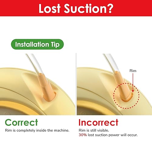 Miniatura 5 de Maymom Juego de tubos compatible con el extractor de leche Medela Swing-Maxi (versión clásica), no para el extractor de leche más nuevo Swing Maxi