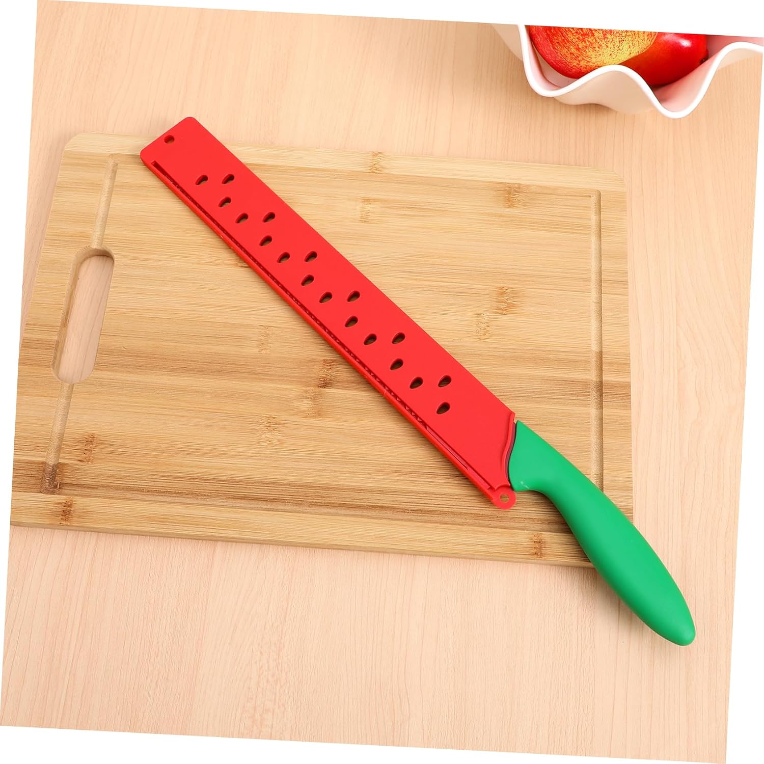 1pcs Melon Slicer Knife Ergonomic Design Blades for Effortless Cutting for Watermelon Bread and Cake Sheath