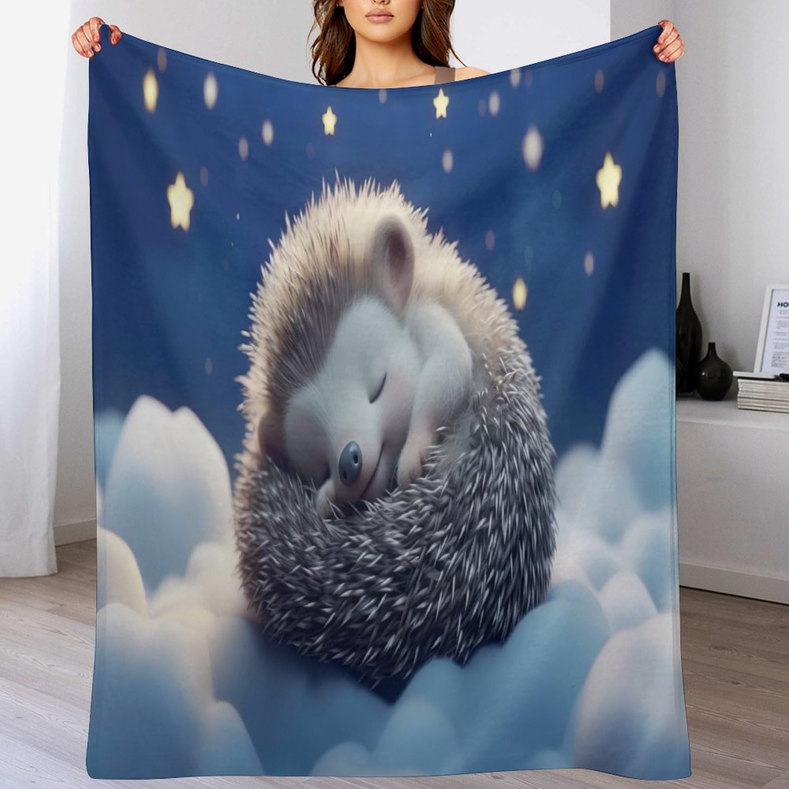 Couverture polaire hérisson lavable pour un couchage sain et chaud en hiver