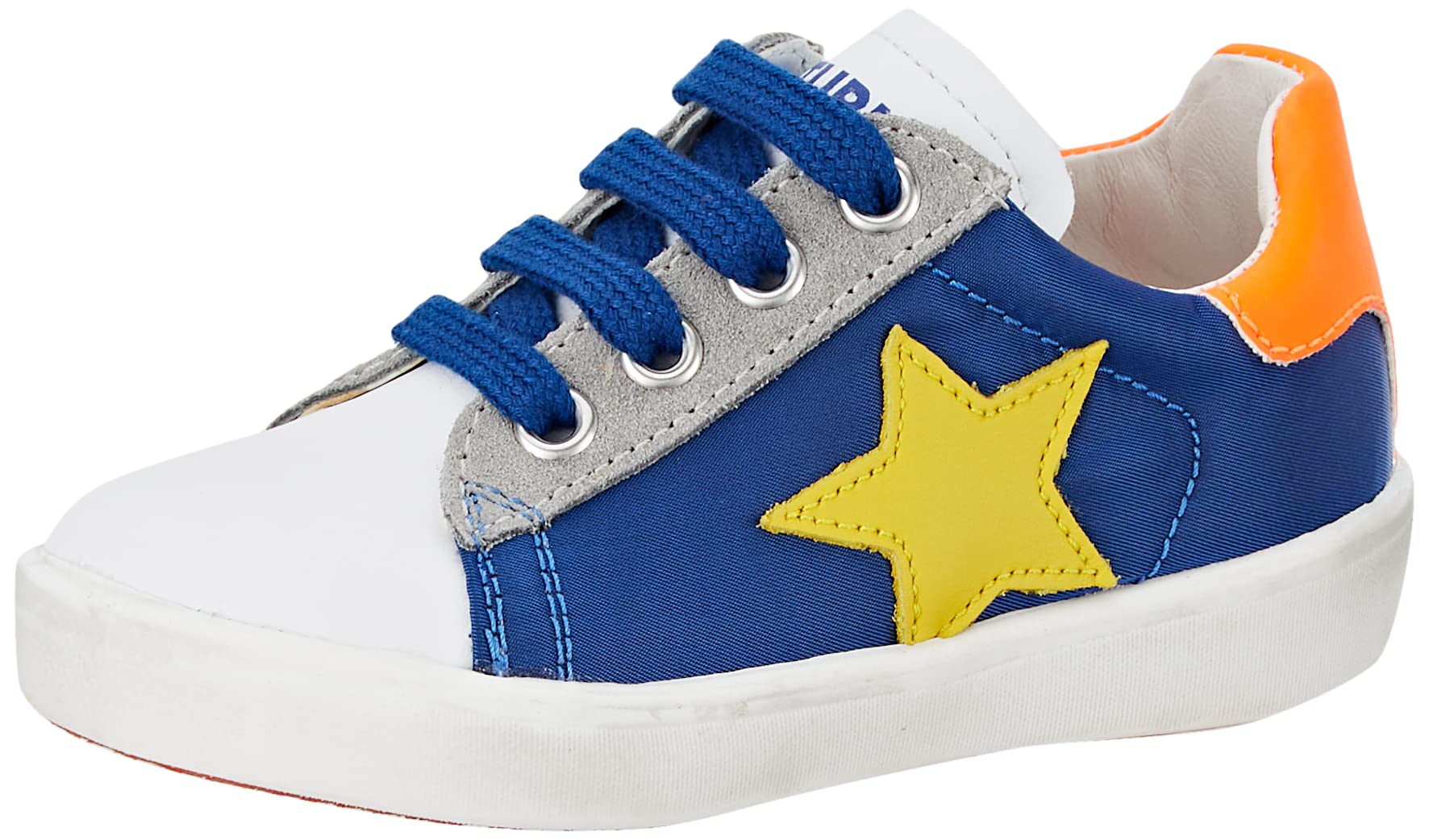 Naturino Annie Zip, Kids and Youth Shoes, White Azure Orange Fluo, EU 32 - UK 1, White, 32 EU