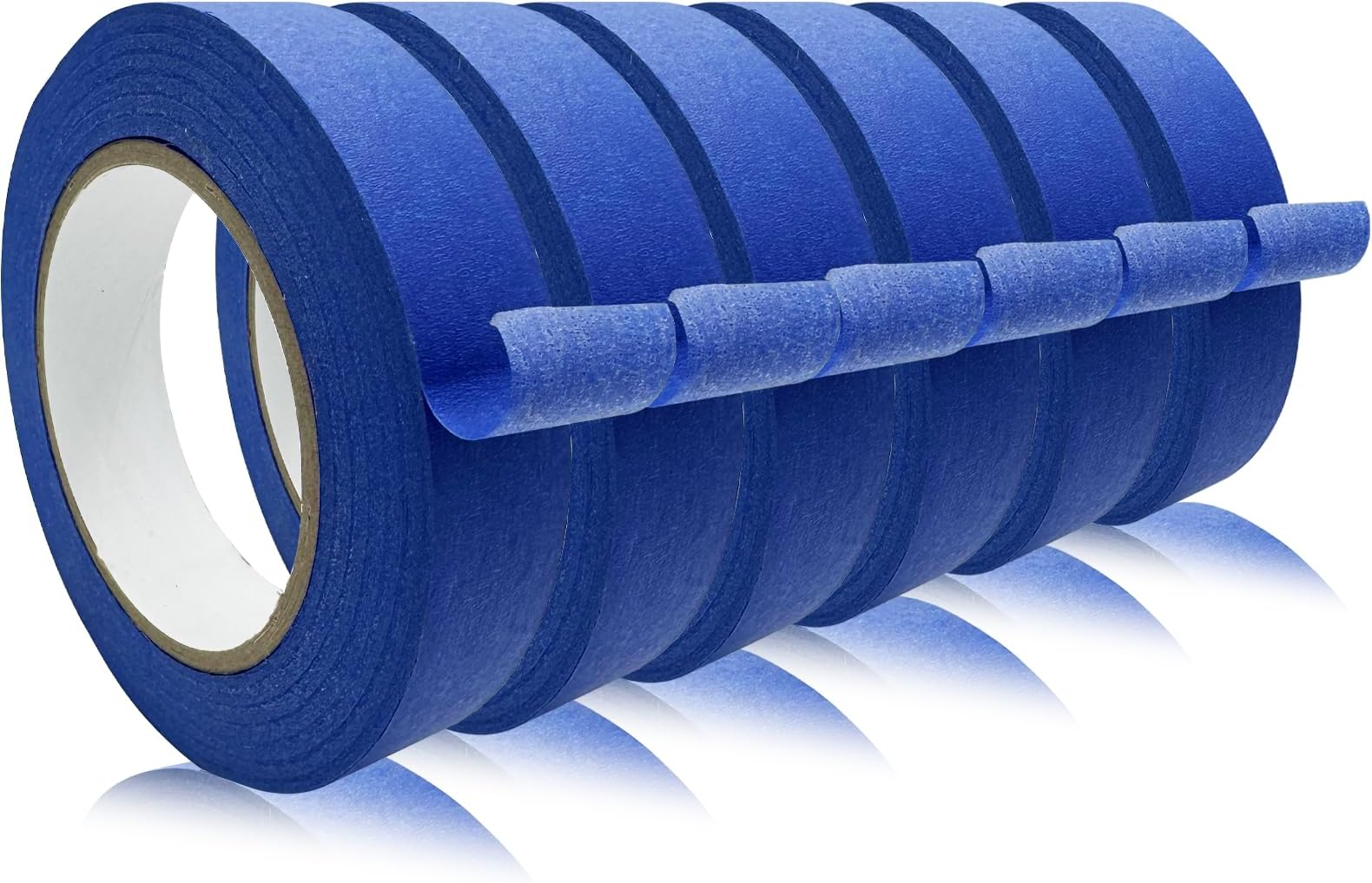 Masking Tape, Blue Tapes, Painters Tape, Artist Painter's Painting Paper Tape for Multi-Purpose Wall Paint, DIY Crafts, Scrapbook, Decoration, Labeling, Edge Finishing, 0.94INx60.1YDSx6 Rolls=360.6YDS