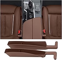 Vista 14 de 2 piezas de relleno de espacio para asiento de coche de piel sintética PU, bloqueador de caída para grietas de auto para rellenar el espacio lateral