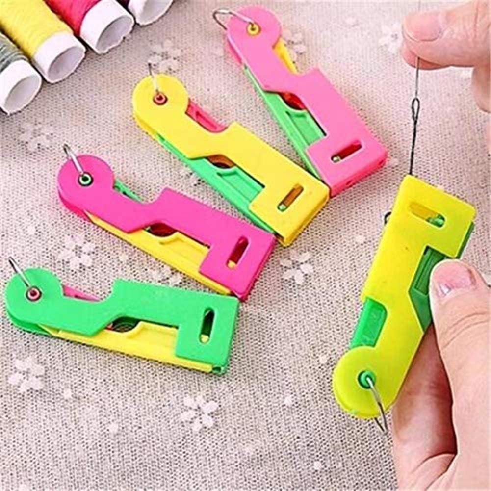 5PC Automatic Threading Device, Automatic Threading Needle-Easy to use and Carry, Helping to Solve troublesome Threading Problems-Suitable for Young and Old
