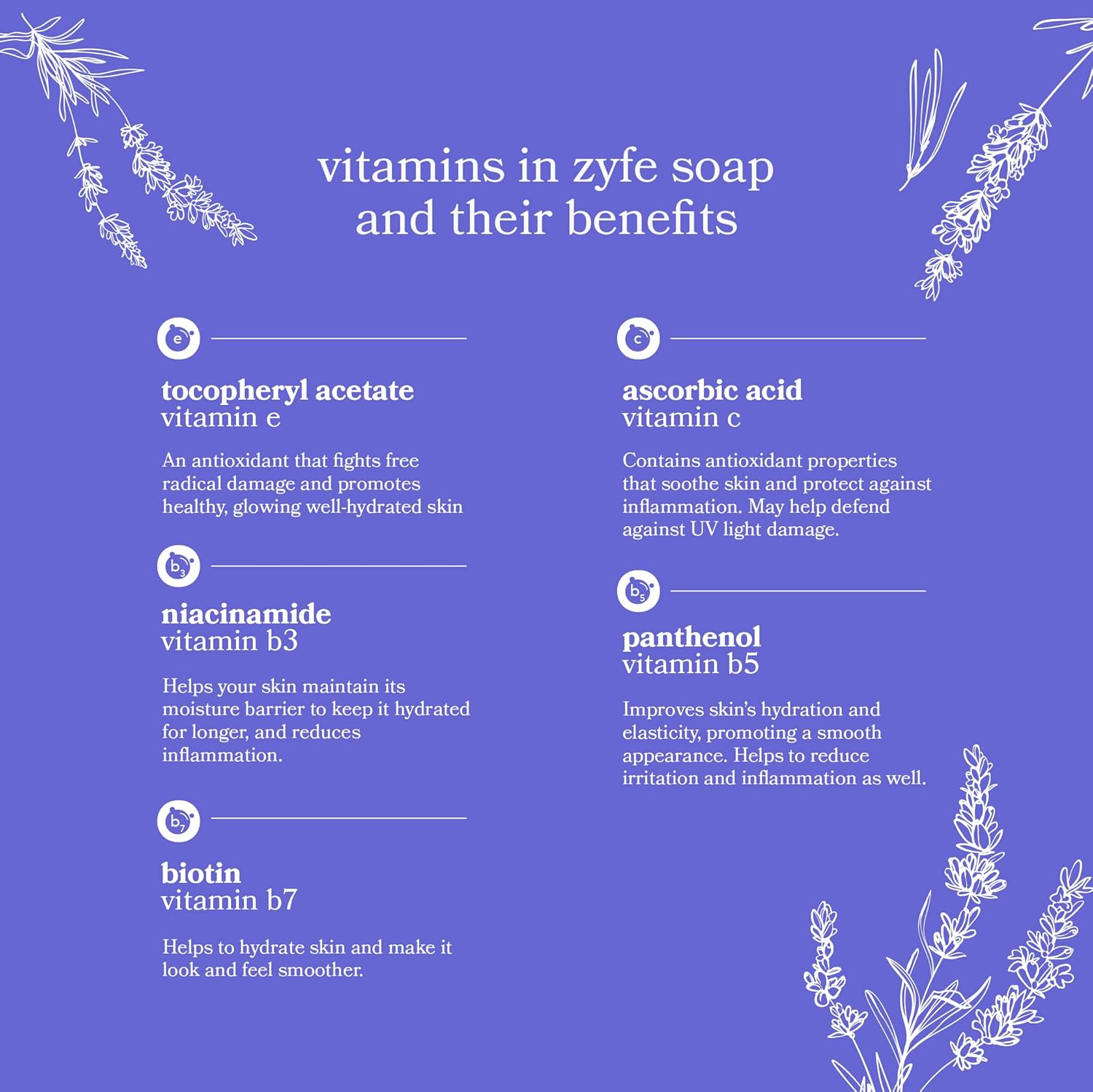ZYFE Vitamin Hand Soap Refill | Liquid Hand Soap | Natural Plant Derived Moisturizing Handsoap with Essential Oil Fragrance Hush Lavendar | Soft Hand Wash for Kitchen & Bathroom | Lush Soft Soap 64oz : Beauty & Personal Care