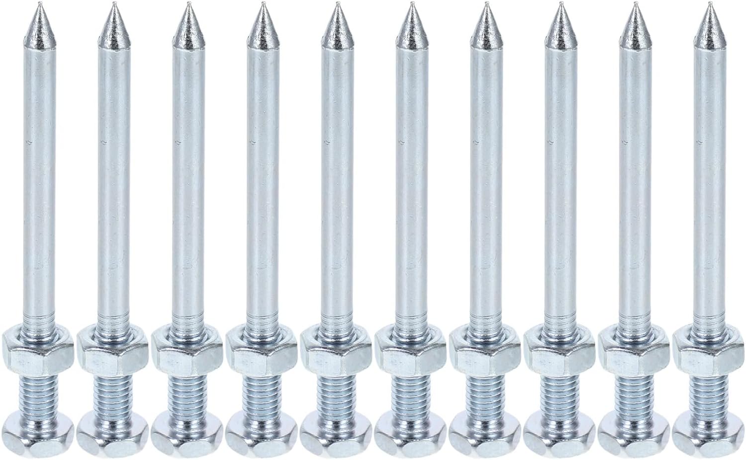 SEWACC 10pcs Lawn Aerator Shoes Metal Pegs 7cm Spike Replacement for Garden Lawn Aerating Soil Aeration Tool for Yard Grass Care