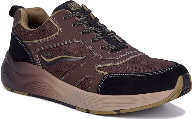 Drew Mens Marvel Lace Up Athletic Shoe with Slip Resistant Sole, 8 X-Wide