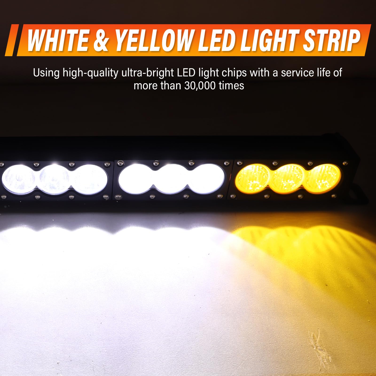 PICAA Listwa świetlna LED 12 V, jednorzędowa 96,5 cm 315 W, smukła wiązka Combo Beam, światła przeciwmgielne, na dach, wodoodporne, do samochodów ciężarowych, traktorów, SUV-ów, ATV, UTV, łodzi,