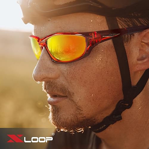Miniatura 7 de X LOOP Lentes de sol polarizados deportivos para hombres - UV400 para béisbol, correr, ciclismo, lentes de golf