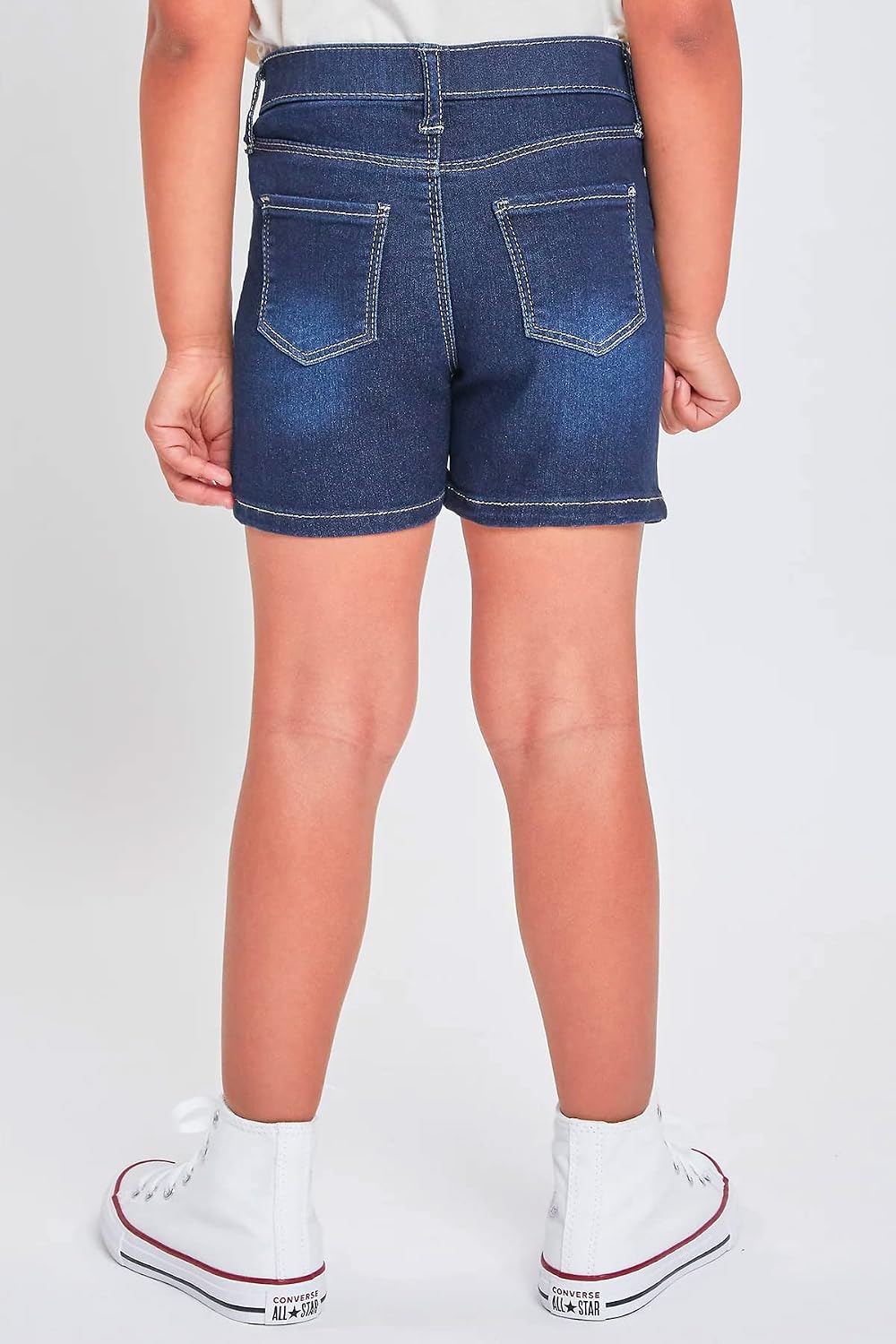 YMI Girls' Toddler Girls Mid-Rise Pull on Denim Short