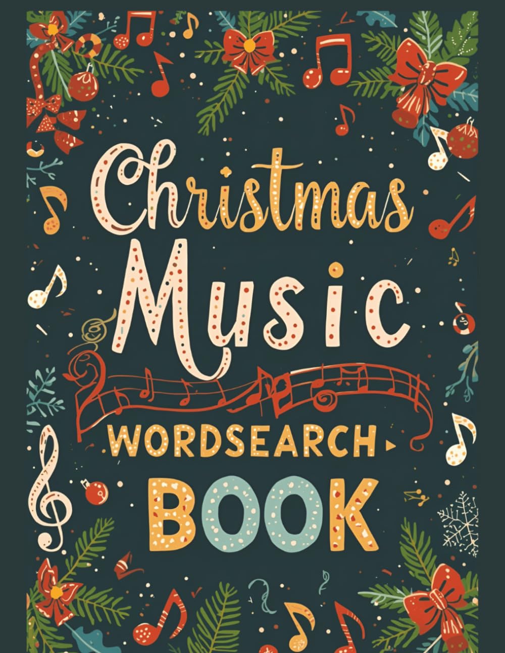 Christmas Music Wordsearch Book: A Holiday Wordsearch Book for Music Lovers