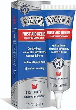Sovereign Silver Colloidal Silver Gel, Wounds & Burns, 1 fl oz 30 mL