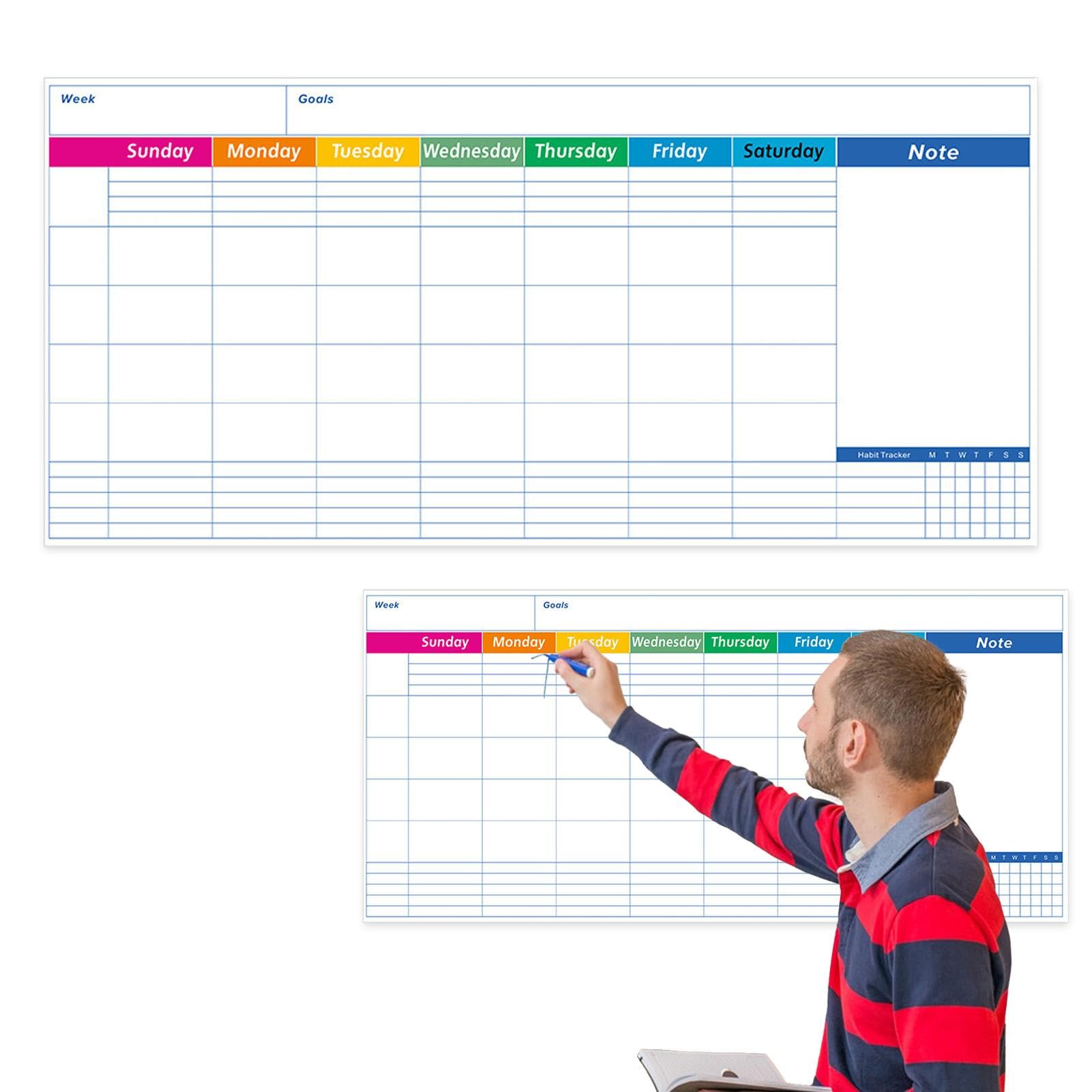 Pianificatore Mensile Magnetico Lavagna Magnetica Calendario Frigo - Set 4 Pezzi, Cancellabile, In Italiano To-do List Organizzazione - Foto 8