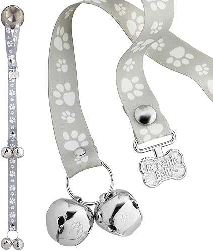 Miniatura 8 de PoochieBells El timbre original para orinal para perro, campanas de perro para entrenamiento de orinal y ruptura de casa de cachorros, entrena a tu