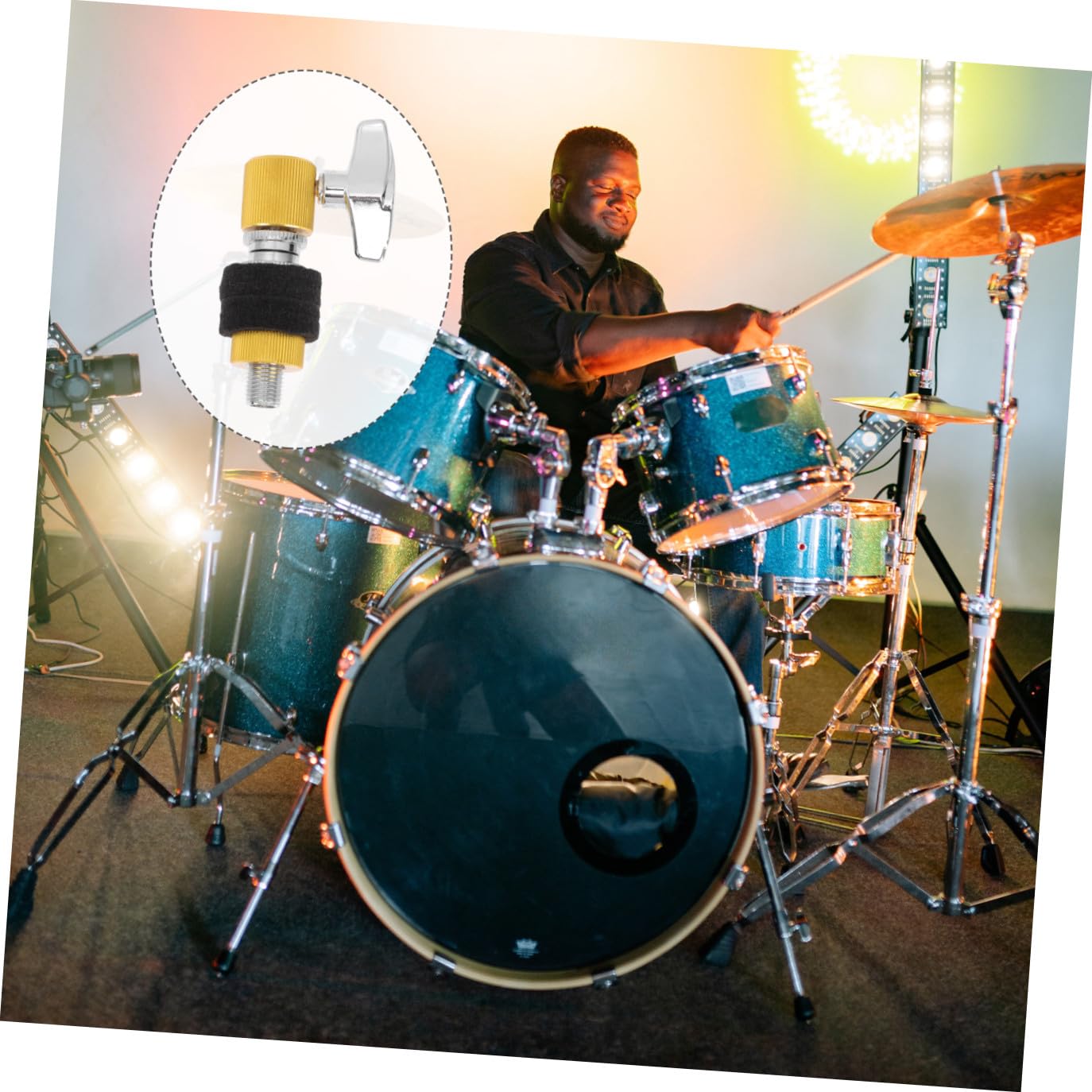 TOYANDONA Juego De 3 Piezas Embrague de hola sombrero de embrague accesorio para instrumentos de percusión accesorios de percusión embrague de charles de platillos avanzado bolso