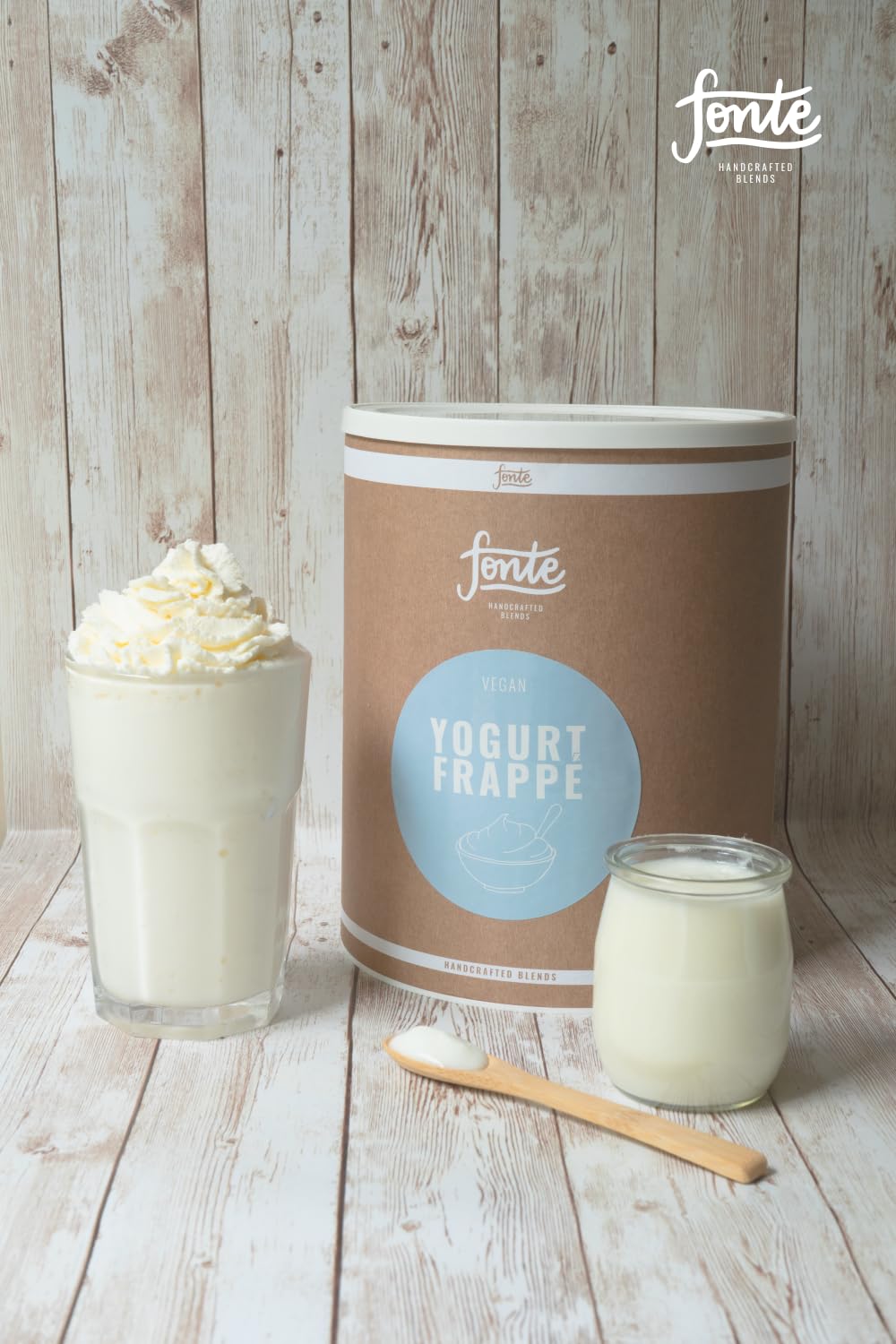 Veganes Joghurt Frappé Pulver, Handgefertigte Mischung, Erfrischendes Getränk