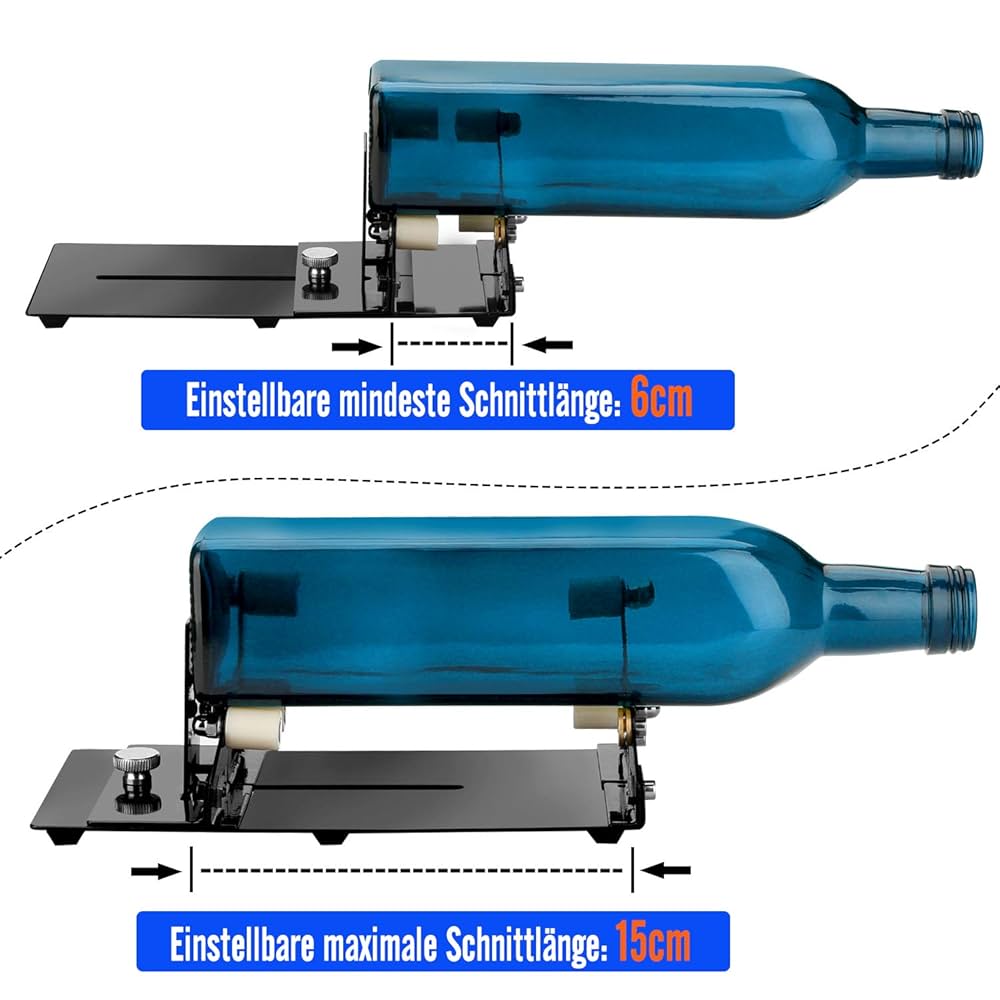 Tagliabottiglie Elettrico Professionale - Velocità Regolabile 5000-8000 RPM, 32 Accessori Per Vetro E Ceramica