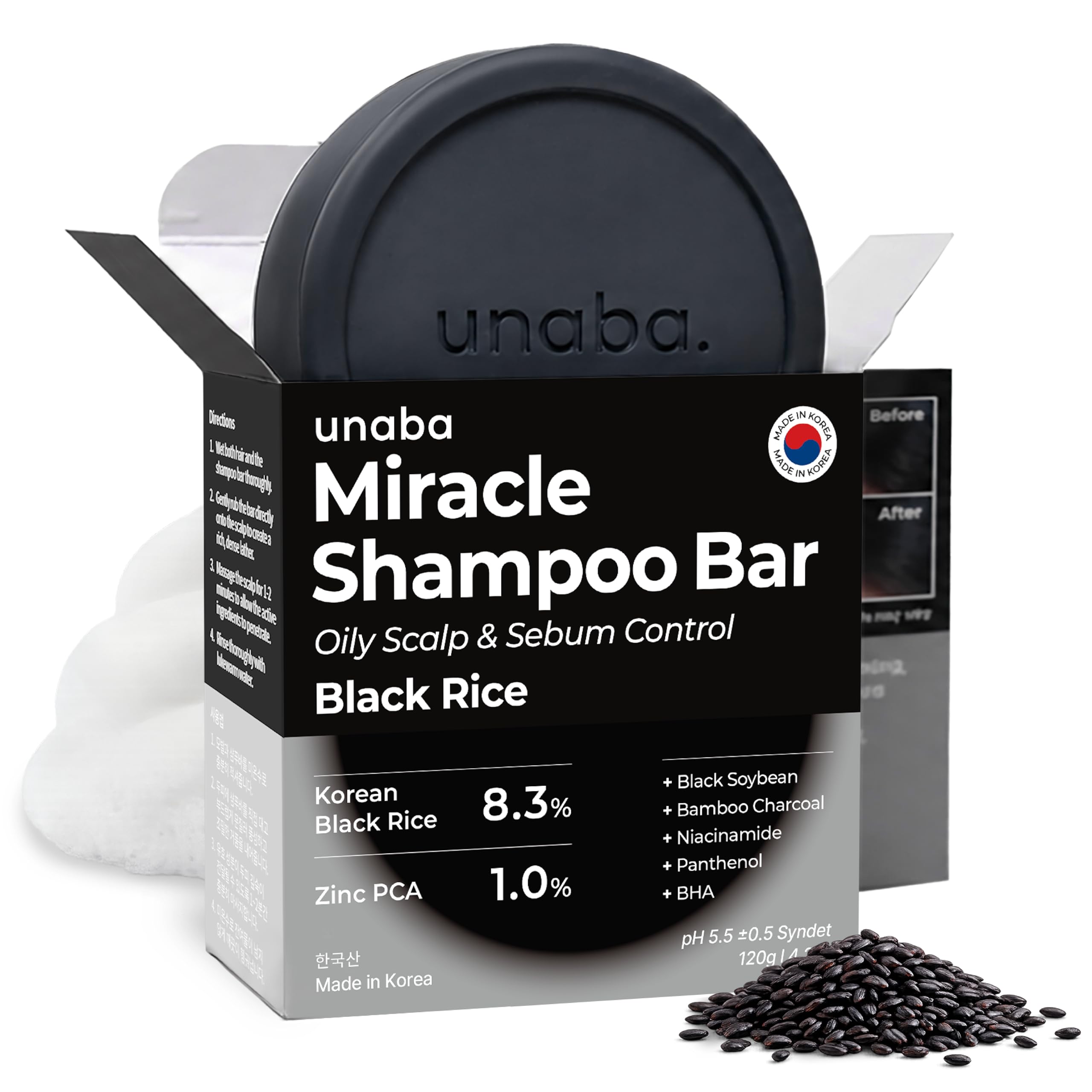 Miracle Clarifying Shampoo Bar for Oily Hair and Buildup, 4.2 oz