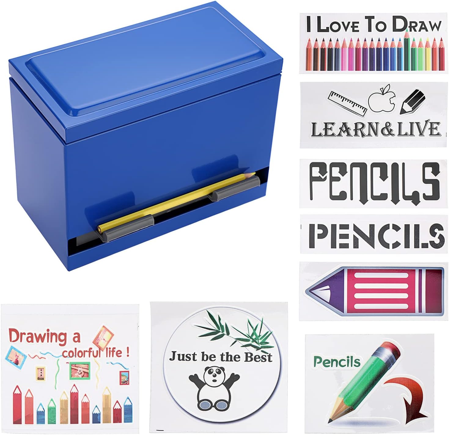 BTSKY Stainless Steel Pen and Pencil Dispenser Holder with