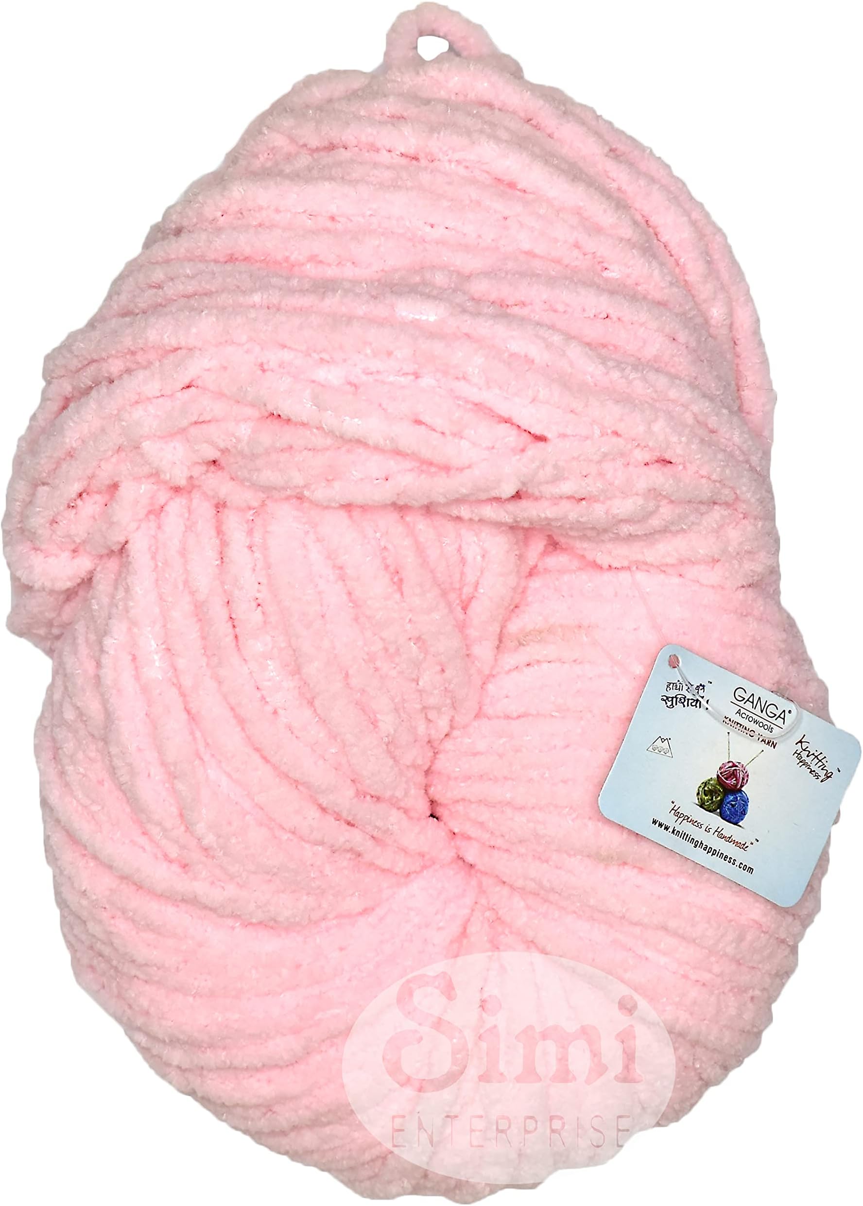 M.G ENTERPRISE Knitting Yarn Thick Chunky Wool, Velvety Pink 500 GMS Best Used with Knitting Needles, Crochet Needles Wool Yarn for Knitting.-E Art-HHJ