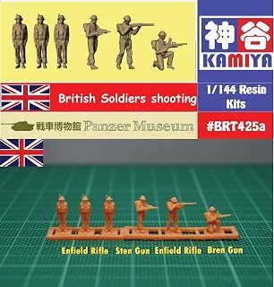 1/144 WWII British Soldiers in shooting Resin Kit